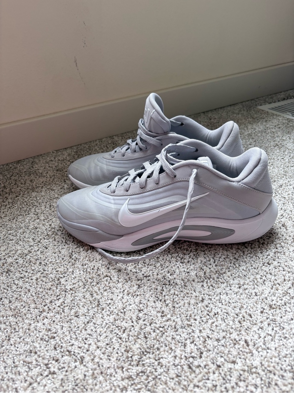 Nike Light Gray Low-Top Running Sneakers